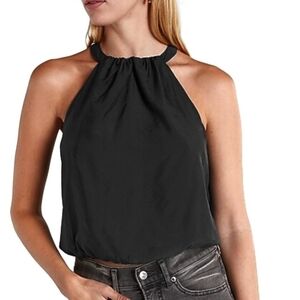 Express Black Halter Top Large - New With Tags